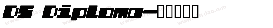 DS Diploma字体转换